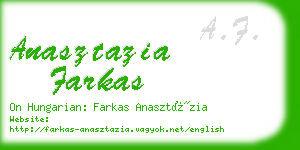 anasztazia farkas business card